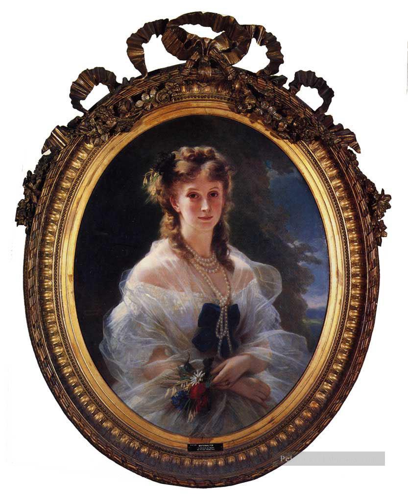 Princesse Sophie Troubetskoi Duchesse de Morny portrait royauté Franz Xaver Winterhalter Peintures à l'huile